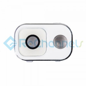 For Samsung Galaxy Note 3 Series Camera Lens and Bezel Replacement - White - Grade R 