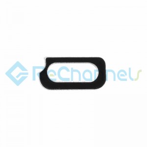 For Samsung Galaxy Note 4 Series Camera Flash Bezel with Adhesive Replacement - Black - Grade R