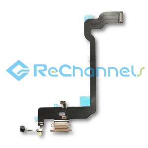 For Apple iPhone XS Charging Port Flex Cable Ribbon Replacement - Gold - Grade S+