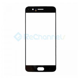 For OnePlus 5 LCD Front Glass Lens Replacement - Black - Grade S+