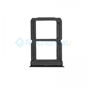 For OnePlus 6 SIM Card Tray Replacement - Midnight Black - Grade S+