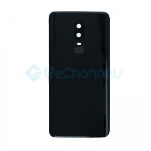 For OnePlus 6 Battery Door Replacement - Mirror Black - Grade S+
