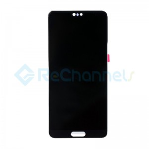 For Huawei P20 LCD Screen and Digitizer Assembly Replacement - Black - Grade S+