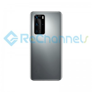For Huawei P40 Pro Battery Door Replacement - Silver Frost - Grade S+