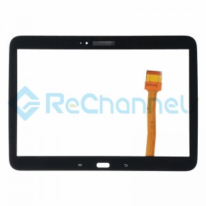 For Samsung Galaxy Tab 3 10.1 Digitizer Touch Screen Replacement - Black - With Logo - Grade S+	