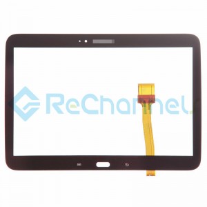 For Samsung Galaxy Tab 3 10.1 Digitizer Touch Screen Replacement - Brown- With Logo - Grade S+	