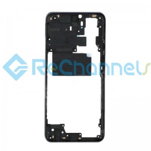 For Xiaomi Redmi Note 10S Middle Frame Replacement - Black - Grade S+