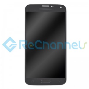 For Samsung Galaxy S5 LCD Screen and Digitizer Assembly with Home Button Replacement - Black - Grade S+	