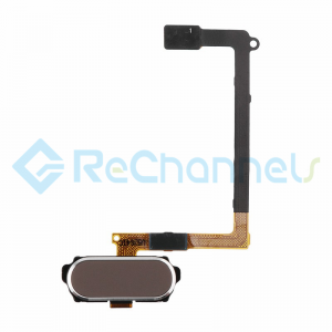 For Samsung Galaxy S6 Home Button Flex Cable Ribbon Replacement - Gold - Grade S+