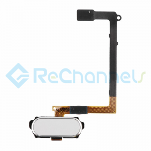 For Samsung Galaxy S6 Home Button Flex Cable Ribbon Replacement - White - Grade S+