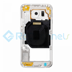For Samsung Galaxy S6 SM-G920P/G920V Rear Housing with Small Parts Replacement - White - Grade S+