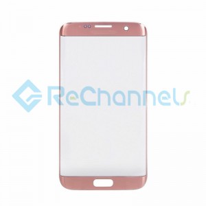 For Samsung Galaxy S7 Edge Glass Lens Replacement - Pink - Grade S+