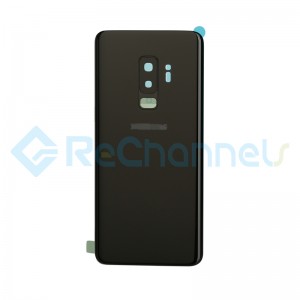 For Samsung Galaxy S9 Plus SM-G965 Battery Door With Adhesive Replacement - Midnight Black - Grade S+