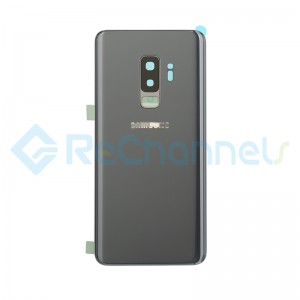 For Samsung Galaxy S9 Plus SM-G965 Battery Door with Adhesive Replacement - Titanium Gray - Grade R