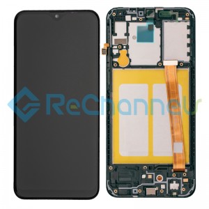 For Samsung Galaxy A10e SM-A102 LCD Screen and Digitizer Assembly with Frame Replacement - Black - Grade S+