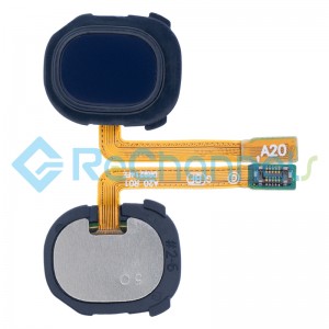 For Samsung Galaxy A20 SM-A205 Fingerprint Sensor Flex Cable Replacement - Blue - Grade S+