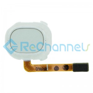 For Samsung Galaxy A20e SM-A202 Fingerprint Sensor Flex Cable Replacement - White - Grade S+