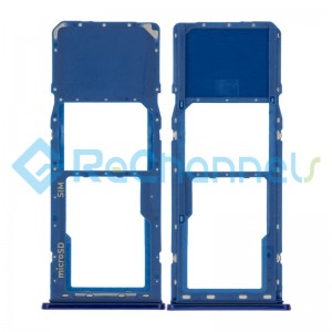 For Samsung Galaxy A20 SM-A205/A30 SM-A305/A50 SM-A505 SIM Card Tray Replacement (Single SIM) - Blue - Grade S+
