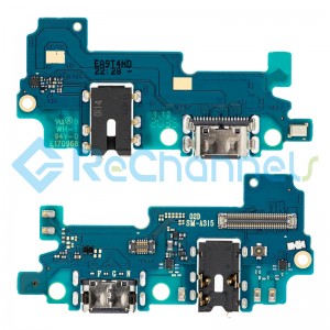 For Samsung Galaxy A31 SM-A315 Charging Port PCB Board with Headphone Jack Replacement - Grade S+