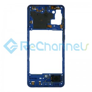 For Samsung Galaxy A31 SM-A315 Middle Frame Replacement - Blue - Grade S+