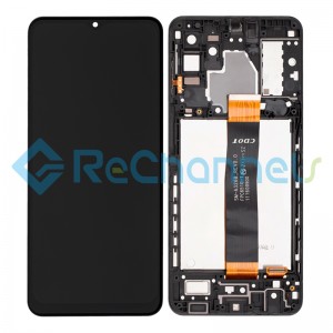 For Samsung Galaxy A32 5G SM-A326F LCD Screen and Digitizer Assembly with Frame Replacement (International Version) - Black - Grade S+