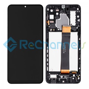 For Samsung Galaxy A32 5G SM-A326U LCD Screen and Digitizer Assembly with Frame Replacement (US Version) - Black - Grade S+