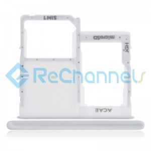 For Samsung Galaxy A41 SM-A415 SIM Card Tray Replacement (Single SIM) - White - Grade S+