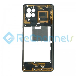 For Samsung Galaxy A42 5G SM-A426 Middle Frame Replacement - Black - Grade S+