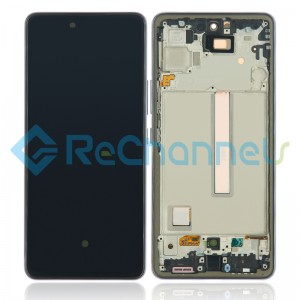 For Samsung Galaxy A53 5G SM-A536 LCD Screen and Digitizer Assembly with Frame Replacement - Black - Grade S+