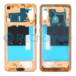 For Samsung Galaxy A60 SM-A606 Front Housing Replacement - Orange - Grade S+
