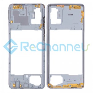 For Samsung Galaxy A71 SM-A715 Middle Frame Replacement - Silver - Grade S+
