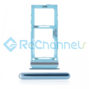 For Samsung Galaxy A72 SM-A725 SIM Card Tray Replacement (Dual SIM) - Blue - Grade S+