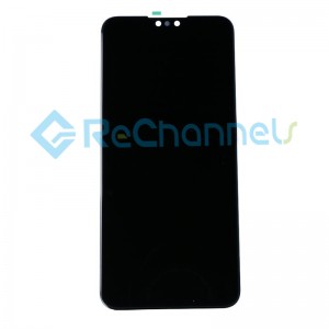 For Huawei Y9 2019 LCD Screen and Digitizer Assembly with Front Housing Replacement - Black - Grade S+
