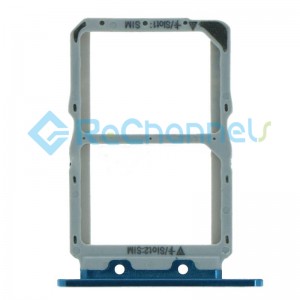 For Huawei Nova 4 SIM Card Tray Dual Card Version Replacement - Blue - Grade S+