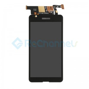 For Sony Xperia E4g LCD Screen and Digitizer Assembly Replacement - Black - With Logo - Grade S+