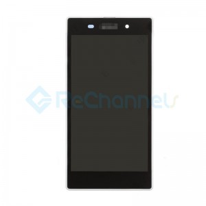 For Sony Xperia Z1 L39h LCD Screen and Digitizer Assembly with Front Housing Replacement - White - Grade S+
