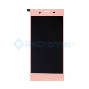 For Sony Xperia XZ Premium LCD Screen and Digitizer Assembly Replacement - Pink - With Logo - Grade S+
