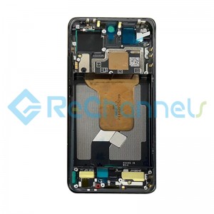 For Xiaomi 12 Front Housing Replacement - Black - Grade S+