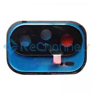 For Xiaomi Mi 11i Rear Camera Lens with Bezel Replacement - Silver/Blue - Grade S+