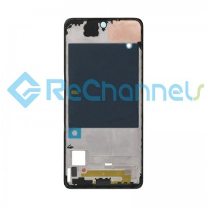 For Xiaomi Redmi Note 10 Pro Max Front Housing Replacement - Black - Grade S+