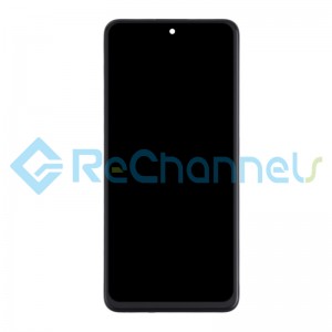 For Xiaomi Redmi Note 11 4G(6.5 inches) LCD Screen and Digitizer Assembly with Frame Replacement - Black - Grade S+