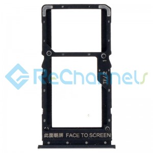 For Xiaomi Redmi Note 11 SIM Card Tray Replacement (Dual SIM) - Black - Grade S+