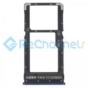For Xiaomi Redmi Note 11 SIM Card Tray Replacement (Dual SIM) - Blue - Grade S+