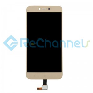 For Xiaomi Redmi Note 5A LCD Screen and Digitizer Assembly High Version Replacement - Gold - Grade S+