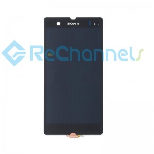 For Sony Xperia Z LCD Screen and Digitizer Assembly Replacement - Black - Grade S