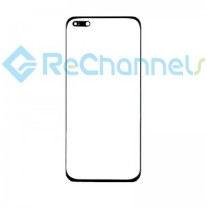 For Huawei P40 Pro+ Glass Lens Replacement - Black - Grade S+