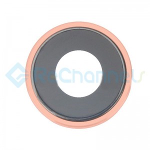For Apple iPhone XR Rear Facing Camera Lens with Bezel Replacement - Coral- Grade S+