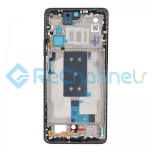 For Xiaomi 11T Front Housing Replacement - Black - Grade S+