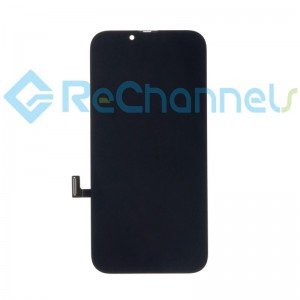 For Apple iPhone 13 6.1" LCD Screen and Digitizer Assembly(OLED Hard) Replacement - Black - Grade R+