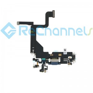 For Apple iPhone 13 Pro 6.1" Charging Port Flex Cable Replacement - Blue - Grade S+
